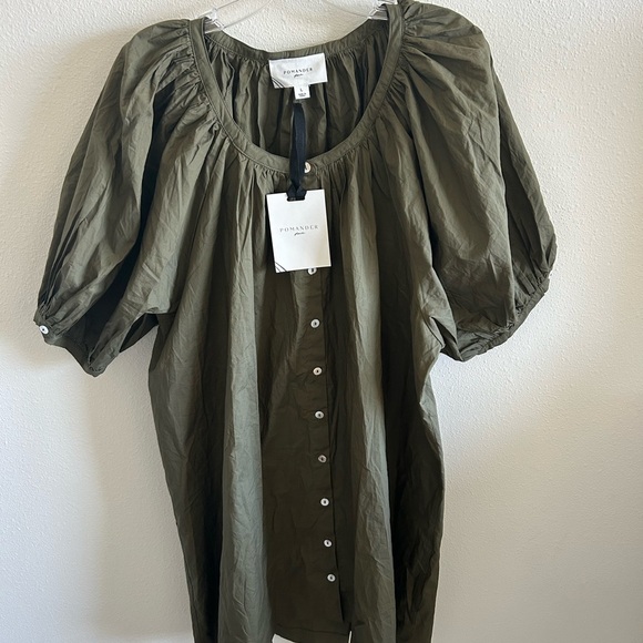 Tuckernuck Pomander Place Cassia Dress Olive Green - Picture 3 of 7